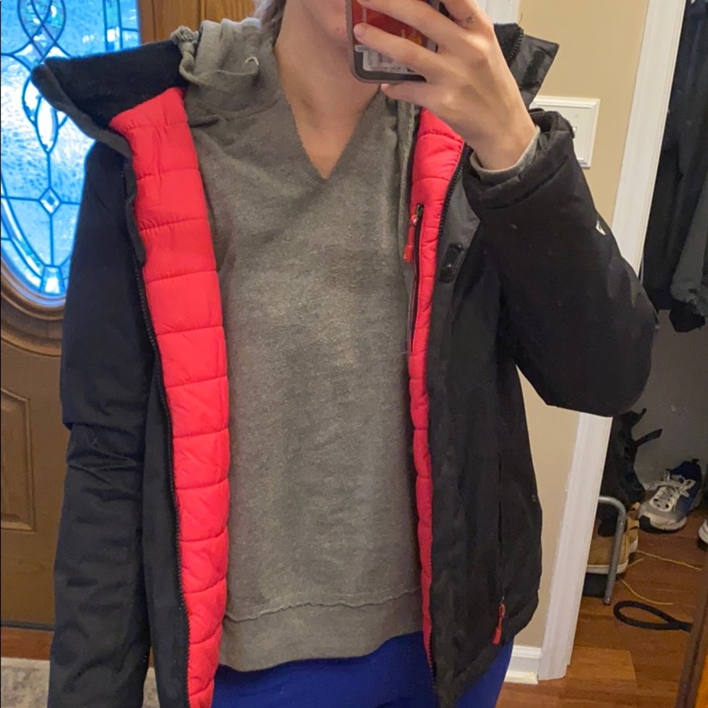 Black and pink Gerry coat